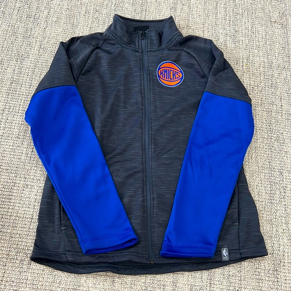 NBA New York Knicks fleece lined zip up youth size Youth Large